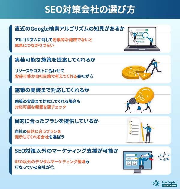 SEO対策会社の選び方