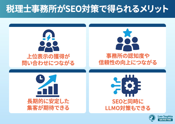 税理士事務所がSEO対策で得られるメリット