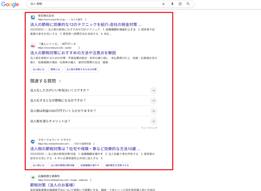 上位表示の獲得が問い合わせにつながる